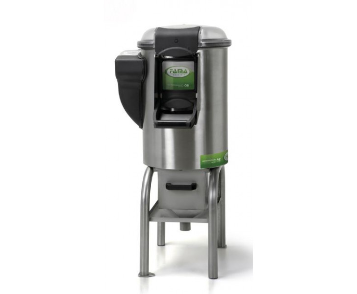 FAMA Puliscicozze Elettrico da Pavimento Alto FPC307 - Capacità di Carico Kg 10 - Produzione 150 Kg/ora - Durata Ciclo di Pulitura: 120-150 sec - Trifase