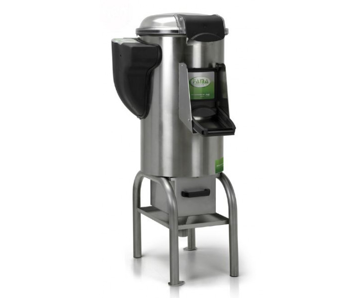 FAMA Puliscicozze Elettrico da Pavimento Alto FPC309 - Capacità di Carico Kg 18 - Produzione 250 Kg/ora - Durata Ciclo di Pulitura: 150-180 sec - Trifase