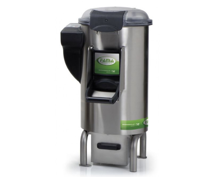 FAMA Puliscicozze Elettrico da Pavimento FPC108 - Capacità di Carico Kg 18 - Produzione 250 Kg/ora - Durata Ciclo di Pulitura: 150-180 sec - Monofase