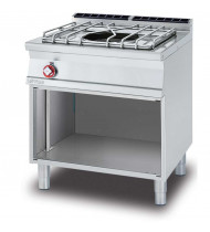 LOTUS PA-78G Cucina a Gas 1 Fuoco con Vano a Giorno – Paellero – Potenza kW 11,50 - Prof. Serie 700 - Dim. 800(L)x705(P)x900(H) mm - Linea SUPERLOTUS