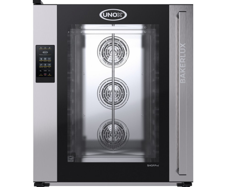 UNOX Forno Elettrico a Convezione con Umidità CAMILLA.MATIC XEFR-10EU-EMRV Linea MASTER BAKERLUX SHOP.Pro™ - 10 Teglie 600X400 mm - Pannello Touch