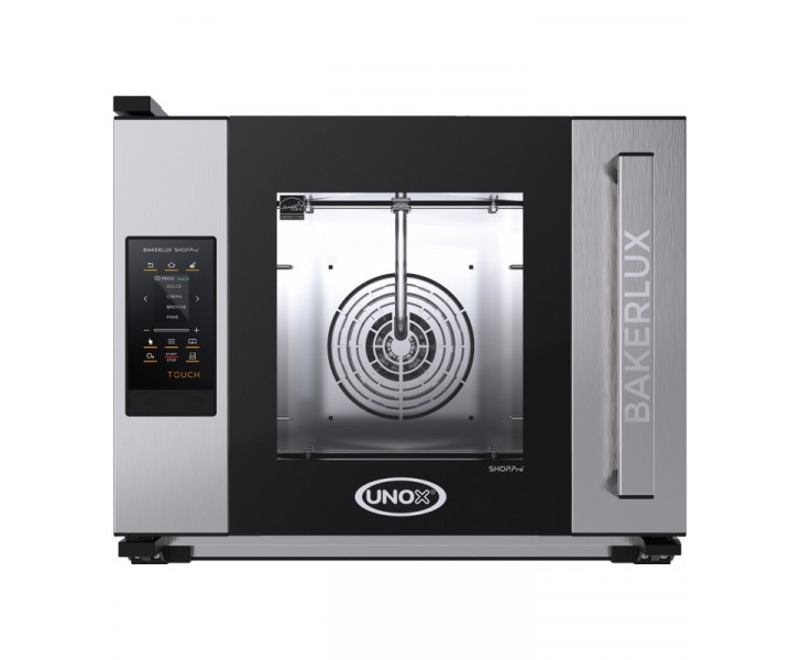 UNOX Forno Elettrico a Convezione con Umidità UNOX ARIANNA.MATIC XEFR-04HS-ETRV Linea TOUCH BAKERLUX SHOP.Pro™ - 4 Teglie 460X330 mm - Pannello Touch
