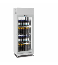 LONGONI VITRA 8511-XL Vetrina Refrigerata Espositiva per 160 Bottiglie Vino - 1 Lato Vetro - Temp. +4 / +18 °C - Refrig. Ventilata - 3 Ripiani - Display Touch da 2,8”