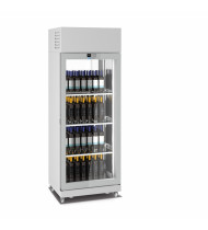 LONGONI VITRA 8512-XL Vetrina Refrigerata Espositiva per 160 Bottiglie Vino - 2 Lati Vetro - Temp. +4 / +18 °C - Refrig. Ventilata - 3 Ripiani - Display Touch da 2,8”