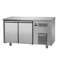 TECNODOM Tavolo Refrigerato TF02MID60 - Temperatura Positiva (0° +10°C) - 2 Porte - Ventilato - Prof. 600mm - Piano Superiore 