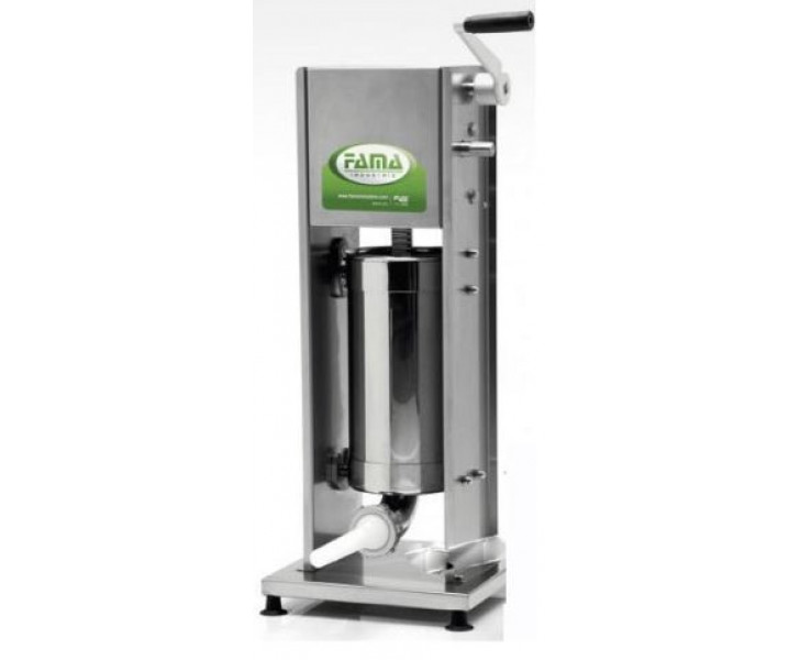 Fama L7 Insaccatrice Manuale Verticale Inox 2 Velocità FIN103 - Capacità Cilindro Lt 7 - Diametro Cilindro mm 156 - Lunghezza mm 320