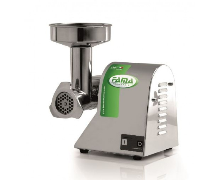FAMA TI 8 Enterprise Tritacarne Carenato Gruppo Macinazione in Acciaio Inox FTSMI127 - Produzione Kg 15/h - Monofase