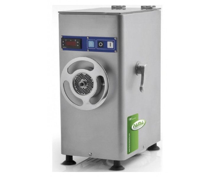 FAMA TR 22 Tritacarne Refrigerato Gruppo Macinazione in Acciaio Inox FTR100 - Produzione Kg 300/h - Trifase