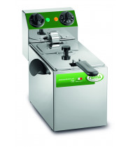 FAMA Friggitrice Snack Elettrica da Banco Professionale MFR40 - Vasca Singola da 4 Litri