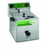 FAMA Friggitrice Snack Elettrica da Banco Professionale MFR80R - Vasca Singola da 8 Litri