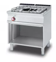 LOTUS PA-78G Cucina a Gas 1 Fuoco con Vano a Giorno – Paellero – Potenza kW 11,50 - Prof. Serie 700 - Dim. 800(L)x705(P)x900(H) mm - Linea SUPERLOTUS