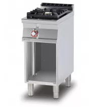 LOTUS PC1-74G Cucina a Gas 1 Fuoco con Vano a Giorno – Potenza kW 10,0 - Prof. Serie 700 - Dim. 400(L)x705(P)x900(H) mm - Linea SUPERLOTUS
