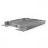 RAMPA IN ACCIAIO INOX PER INSERIMENTO CARRELLO PER CORREZIONE DISLIVELLO FINO A 3%. DIM. mm 525x984x71,5. Codice RIC201 