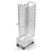 CARRELLO CON PORTATEGLIE E BACINELLA RACCOGLIGOCCE. DIM mm 470x715x1706H TEGLIE 20xGN1/1 INTERASSE mm63. Codice NKS201  