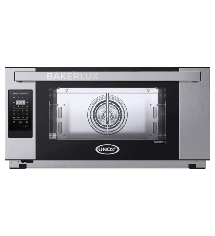 UNOX Forno Elettrico a Convezione con Umidità ELENA XEFT-03EU-ELDV Linea LED BAKERLUX SHOP.Pro™ - 3 Teglie 600X400 mm - Pannello Digitale