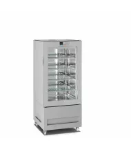 LONGONI VITRA 6111-S Vetrina Frigorifera Gelateria 1 Lato Vetro 300 Lt - Temp. -15 -24 °C - Refrig. Statica - No-Fog System - Display Touch - 4 Griglie Refrigerate