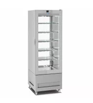 LONGONI VITRA 6112-L Vetrina Frigorifera Gelateria 2 Lati Vetro 450 Lt - Temp. -15 -24 °C - Refrig. Statica - No-Fog System - Display Touch - 5 Griglie Refrigerate