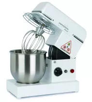 IGF-FORNITALIA SMART7 Mescolatrice Planetaria da Banco Testa Ribaltabile - Vasca in Acciaio Inox da Lt 7 - Variatore di Velocità