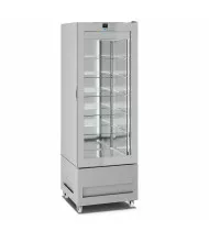 LONGONI VITRA 6211-L Vetrina Frigorifera Pasticceria 1 Lato Vetro 450 Lt - Temp. +2 / +10°C - Refrig. Statica - Display Touch - 5 Ripiani in Vetro