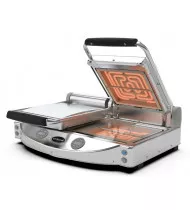 SPIDOCOOK Piastra in Vetroceramica Doppia con Piani Lisci Trasparenti SP020ET - Comandi Digitali