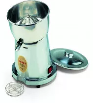VEMA Spremiagrumi Elettrico Professionale Industriale SP2062 - Corpo Macchina in Alluminio Lucido - Pigna in Acciaio Inox