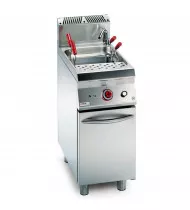 OFFCAR Cuocipasta Elettrico - 1 Vasca Litri 30 - Prof. Serie 700 - Dim. 400(L)x730(P)x900(H) mm - Linea STILE