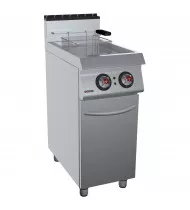 OFFCAR Friggitrice Elettrica su Mobile con Porta 70FRE17 - 1 Vasca Litri 17 - Potenza kW 16,5 - Prof. Serie 700 - Dim. 400(L)x730(P)x900(H) mm - Linea STILE