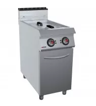 OFFCAR Friggitrice Elettrica su Mobile con Porta 90FRE17 - 1 Vasca Litri 17 - Potenza kW 16,5 - Prof. Serie 990 - Dim. 450(L)x900(P)x900(H) mm - Linea STILE