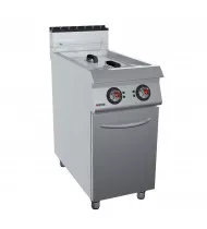 OFFCAR Friggitrice Elettrica su Mobile con Porta 90FRE21 - 1 Vasca Litri 21 - Potenza kW 20 - Prof. Serie 990 - Dim. 450(L)x900(P)x900(H) mm - Linea STILE