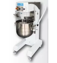 DELL'ORO F102 Mescolatrice Planetaria da Pavimento - Vasca in Acciaio Inox da Lt 60 - Variatore Elettronico di Velocità - Sollevamento Vasca a Leva - Trifase